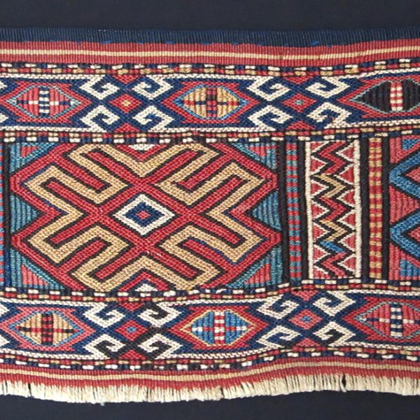 SHAHSAVAN BEDDING BAG sumak woven side panel