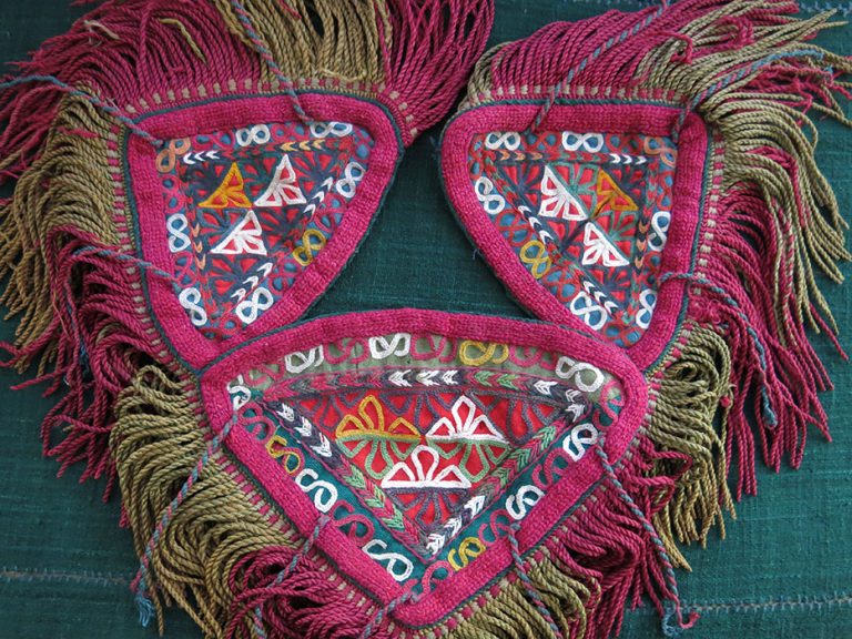 CHODOR Turkmen talismanic silk embroidery | TurkishFolkArt
