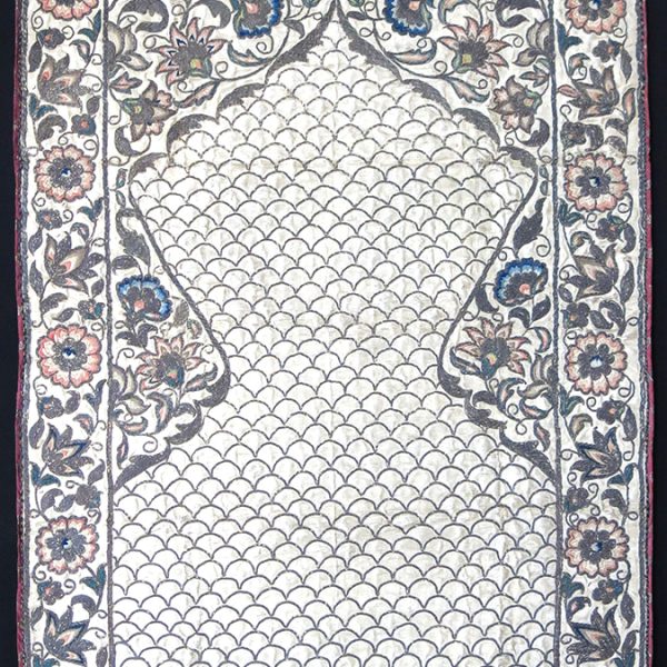 INDO PERSIAN Silk metallic embroidery mini prayer hanging