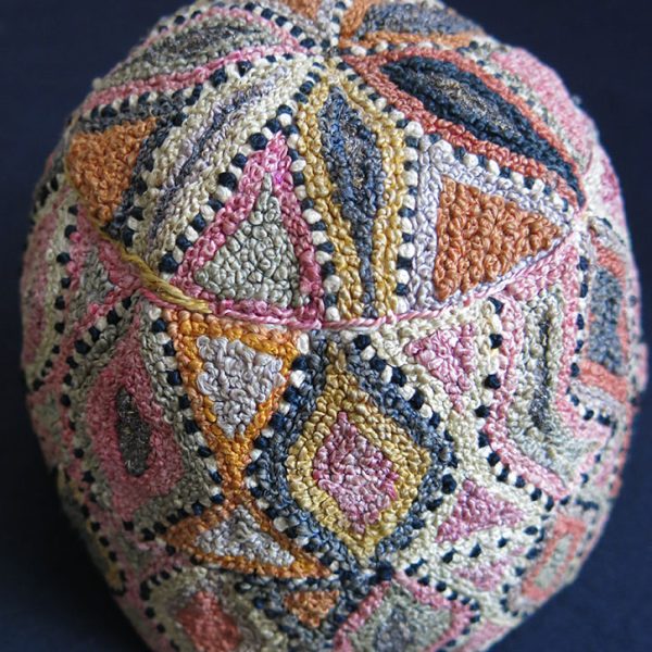 AFGHANISTAN Tribal silk embroidery hat