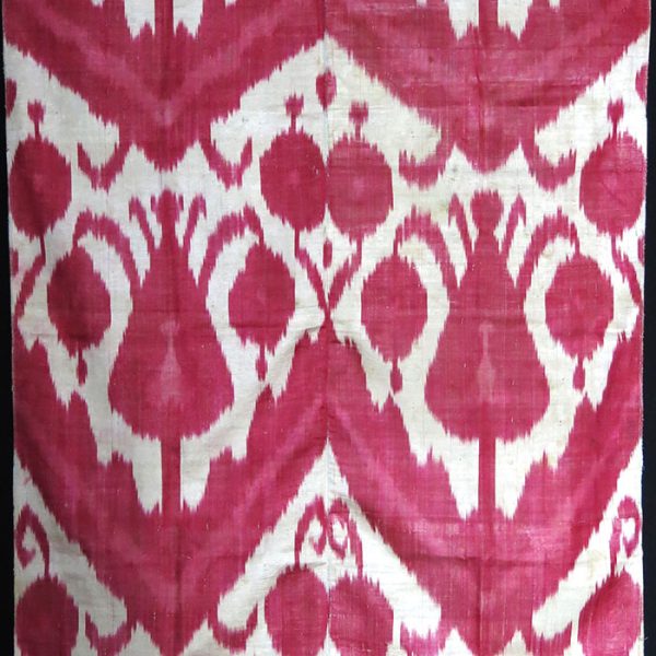 UZBEKISTAN Antique adras Ikat panel
